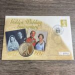 1997 UK Golden Wedding £5 Coin Cover