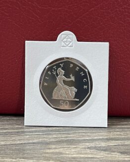 1989 Britannia PROOF 50p coin