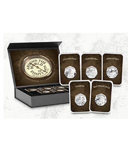 Around the World in 80 Days 50p Coin 2022 Collector's Edition with COA