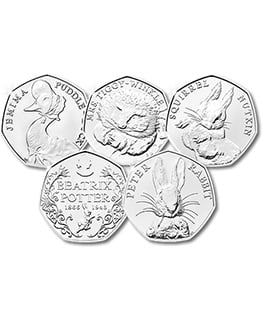 2016 Beatrix Potter 50p Coin Set