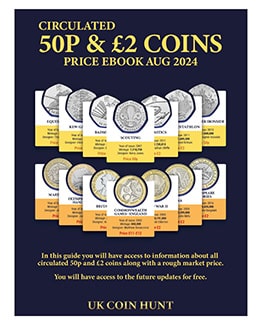 Circulated 50p & £2 Coins Price eBook AUG 2024