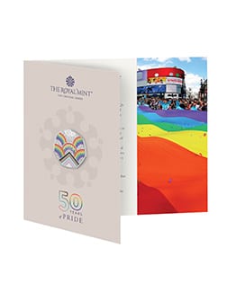 50 Years of Pride 2022 UK 50p Brilliant Uncirculated Coloured Coin