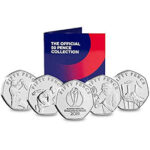 2019 ICC Cricket World Cup 50p Set In Folder