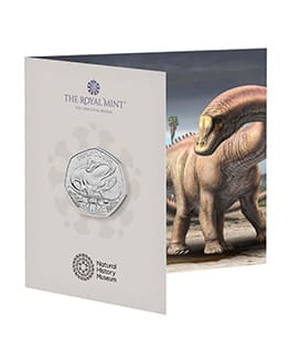 Diplodocus 2024 UK 50p Brilliant Uncirculated Coin