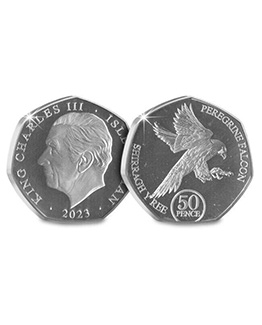 2023 Peregrine Falcon Isle of Man 50p