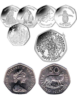 Falkland Islands 50p Coins