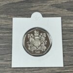 2019 VICTORIA COAT OF ARMS BU GIBRALTAR 50p FIFTY PENCE COIN