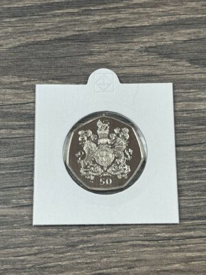 2019 VICTORIA COAT OF ARMS BU GIBRALTAR 50p FIFTY PENCE COIN