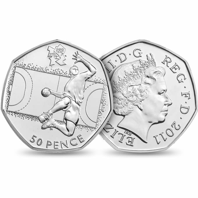 Handball Olympic 50p