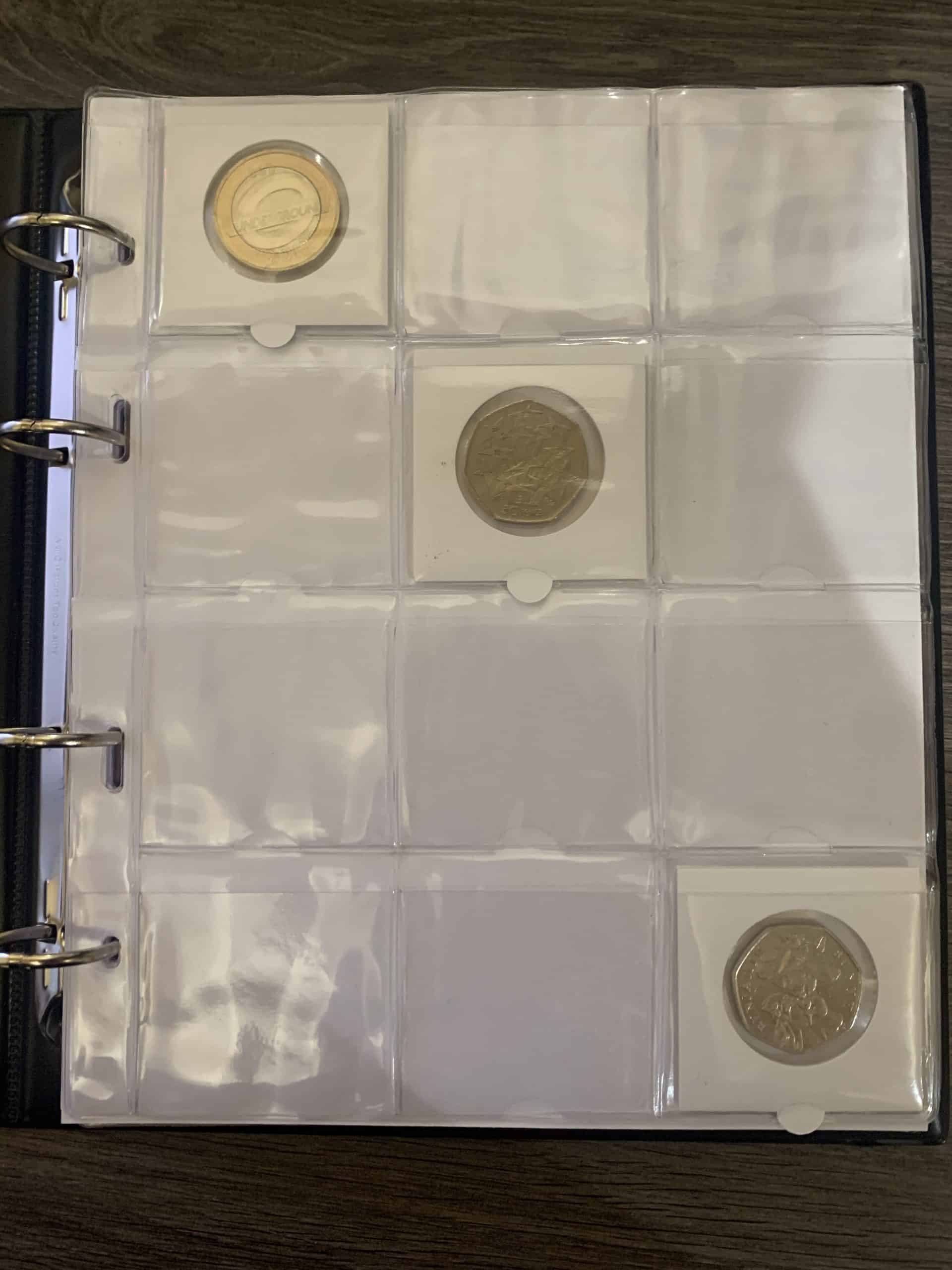 Self Adhesive Coin Holder Albums