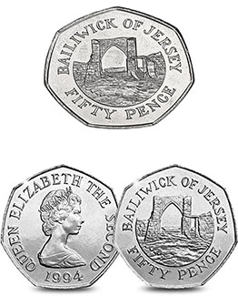 Bailiwick Of Jersey 50p & £2 Coins