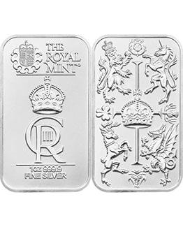 The Royal Celebration 1oz Silver Bullion Minted Bar