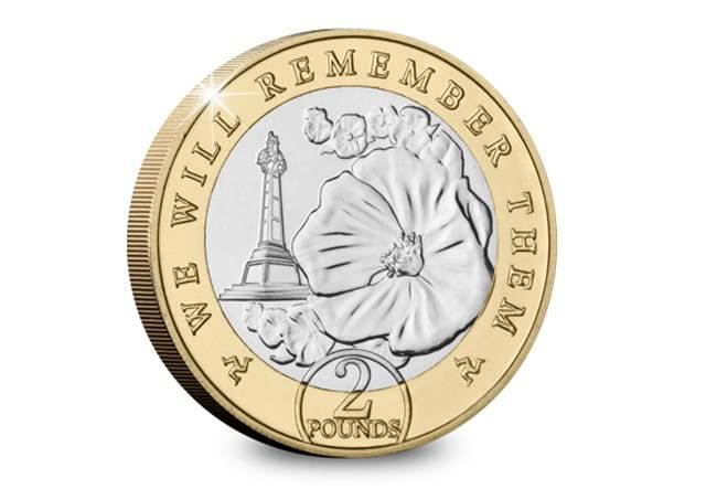 2021 Poppy with National War Memorial £2 Coin