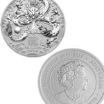 2024 Year of the Dragon Australian Lunar 0.5 oz Silver Bullion Perth Mint Coin