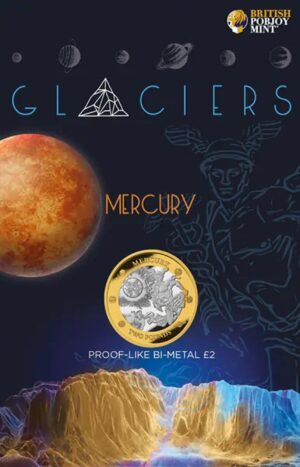 2023 Glaciers 02 Mercury £2 BU Coin