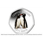 2019 BAT Gentoo Penguin Coloured 50p BU in Capsule