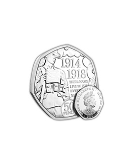 50 Pence - Elizabeth II WW1 Armistice Centenary