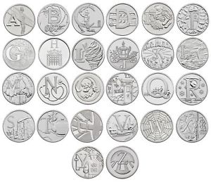 2019 Full Alphabet 10p Coin Set