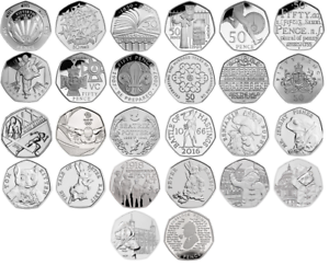 10 Random Commemorative 50p Coins