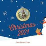 2021 GIBRALTAR COLOURED CHRISTMAS £2 COIN