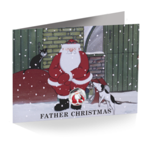 Father Christmas 50p - 2021 Coloured Cupro Nickel Diamond Finish in Card