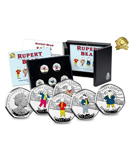 2020 Rupert The Bear 50p Silver Proof Set