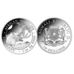 2023 African Wildlife Somalian Elephant One Ounce Silver Bullion Coin