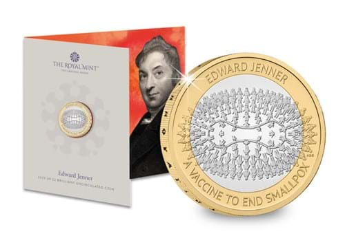 Edward Jenner 2023 UK £2 Brilliant Uncirculated Coin