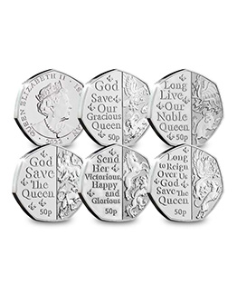 2022 Platinum Jubilee 50p set