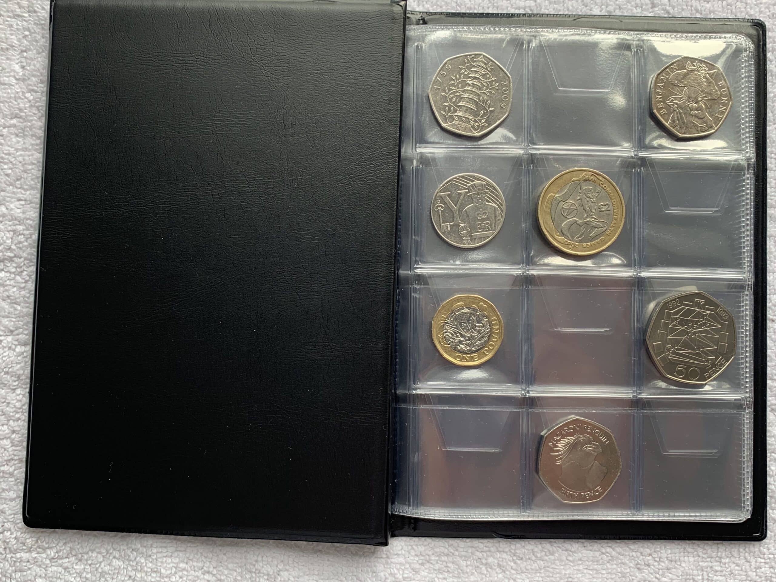 UkCoinHunt 96 Pocket Coin Album - Perfect For 50p And £2 Coins