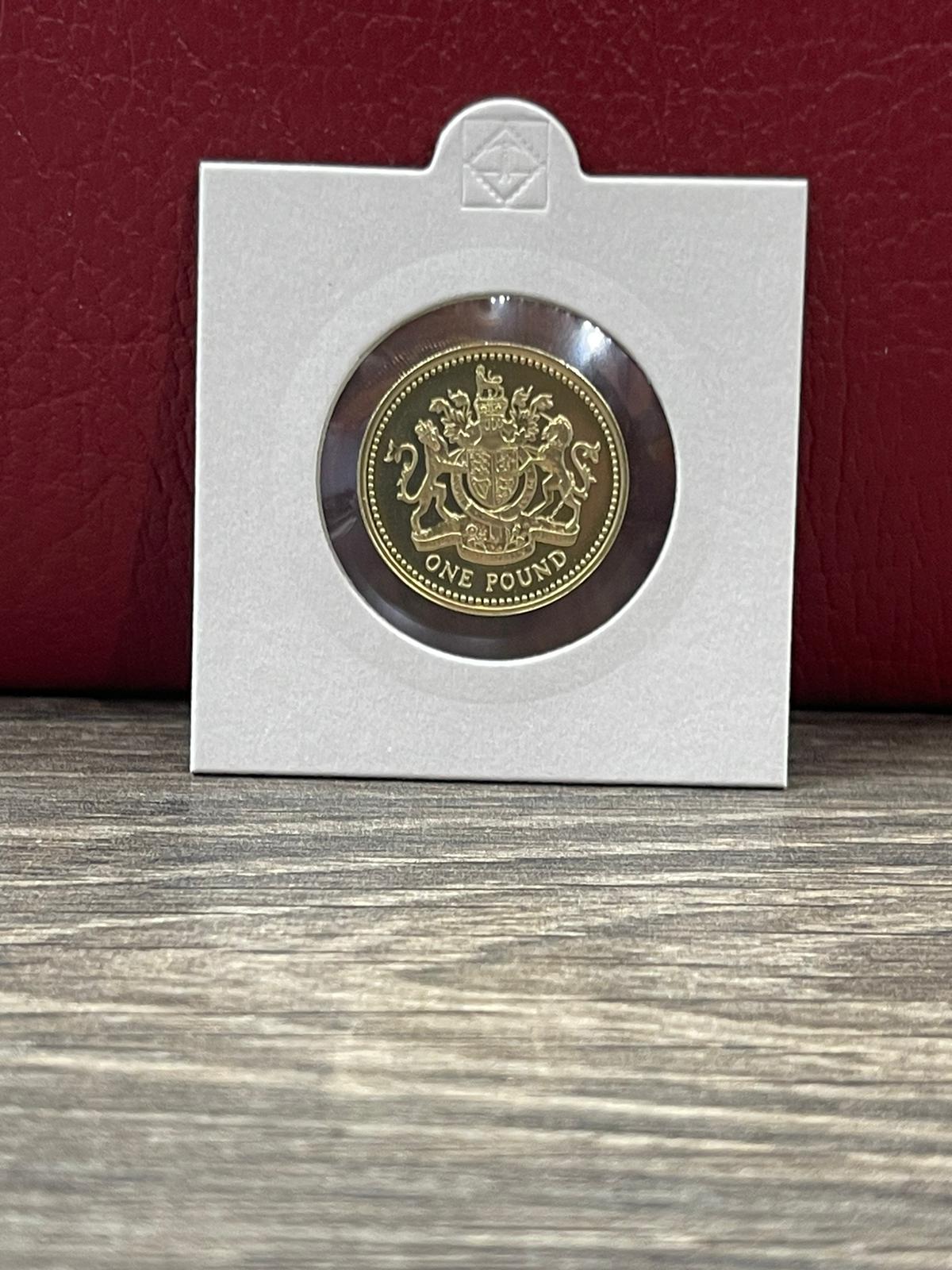 2008 Royal Arms PROOF £1 coin