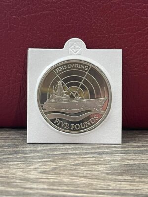 2009 Guernsey HMS Daring PROOF £5 coin