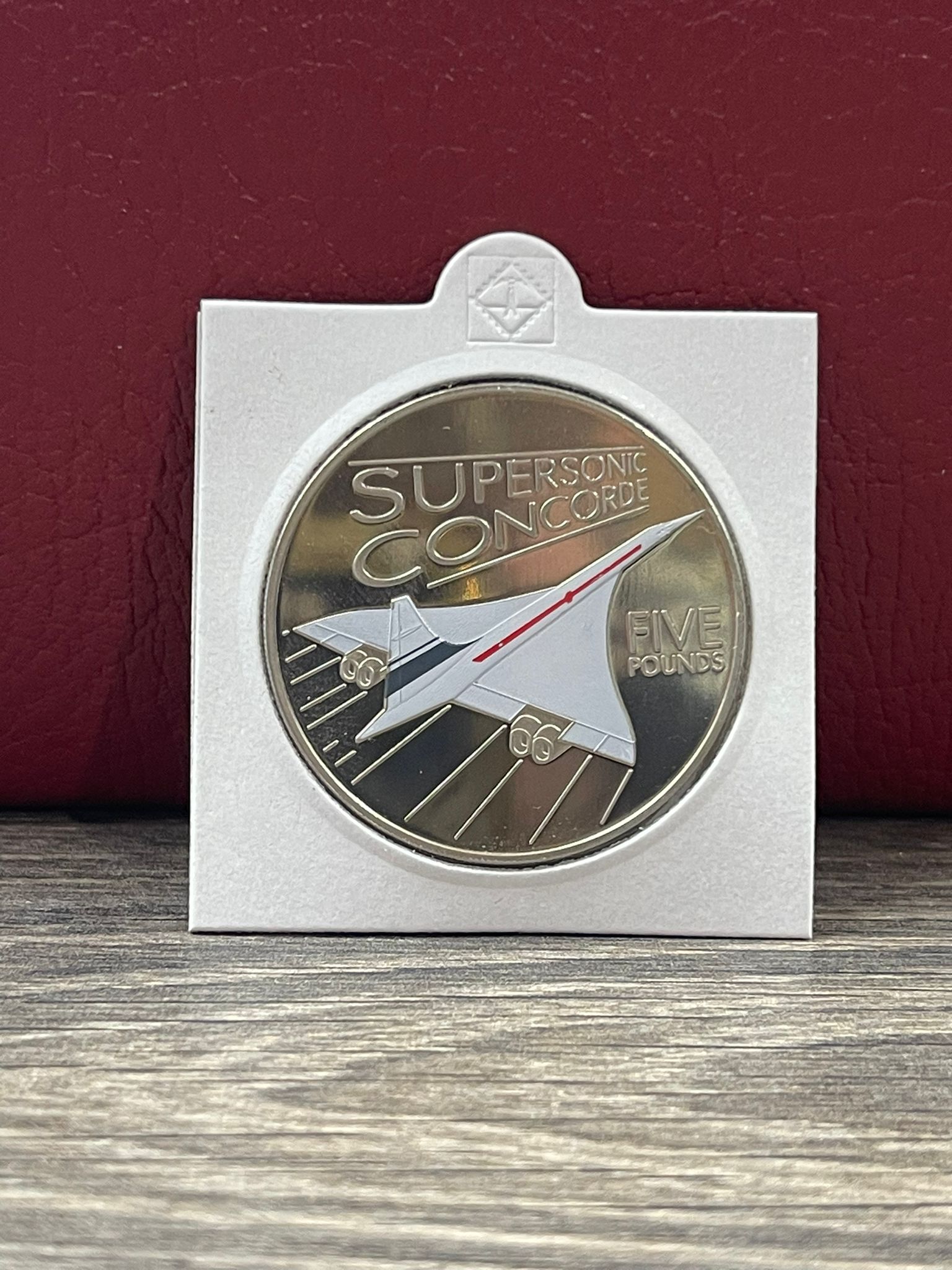 2009 Guernsey Supersonic Concorde PROOF £5 coin