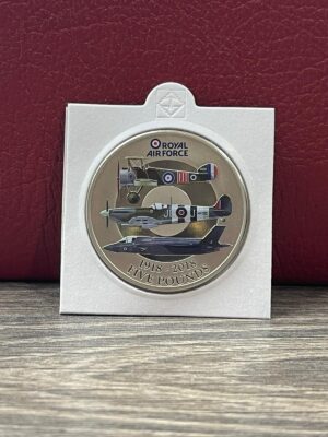 2018 Jersey RAF Coloured £5 Brilliant Uncirculated (BUNC)