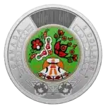 2023 Canada $2 National Indigenous Peoples Day Coloured UNC Coin in Capsule