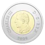 2024 Canada $2 Inuit Nunangat Coloured UNC Coin in Capsule