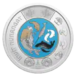 2024 Canada $2 Inuit Nunangat Coloured UNC Coin in Capsule