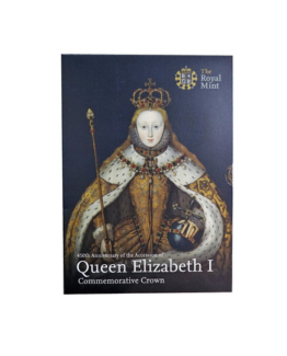 2008 Queen Elizabeth I Commemorative £5 Crown Royal Mint Folder