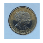 2007 Diamond Wedding Circulated £2 Coin