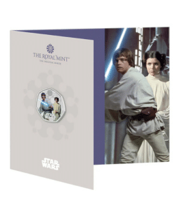 2023 Star Wars – 03 Luke Skywalker and Princess Leia 50p Coloured BU