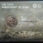 2014 Alderney D-Day Landing £5 BU