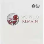 2015 Remembrance Day Alderney £5 BU Poppy