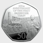 2025 200th Anniversary of the First Passenger Steam Train 50p Coin