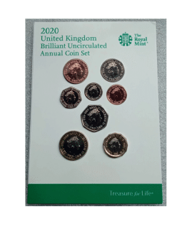 2020 Definitive 8 Coin Set Royal Mint Brilliant Uncirculated