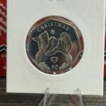 2025 Isle of Man Christmas 2 Turtle Doves 50p Coin
