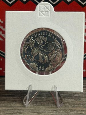 2025 Isle of Man Christmas Partridge Pear Tree 50p Coin