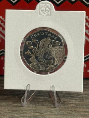 2025 Isle of Man Christmas 4 Calling Birds 50p Coin