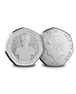 2023 Isle of Man Torso of Tutankhamun 50p Coin