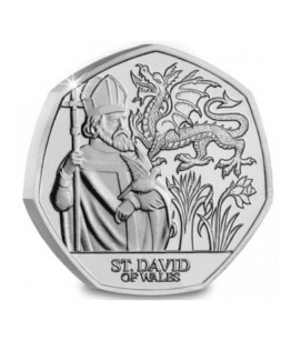 2024 Jersey St. David of Wales 50p Coin