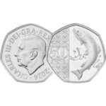 2024 Brilliant Uncirculated Salmon 50p